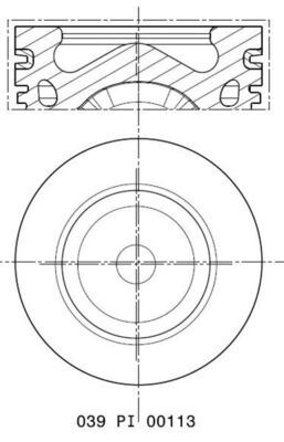 MAHLE 039PI00113010 Motor Piston Segman (Std) Focus-P308-P3008-P508-P5008-C4-Ds5-Ds4-1.6hdi-Tdci (Dv6c)Euro5 (0.20 Kisa)